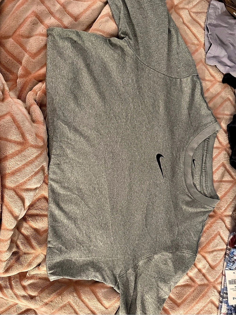 Nike Dri-FIT Crew Neck T-Shirt Gray XL